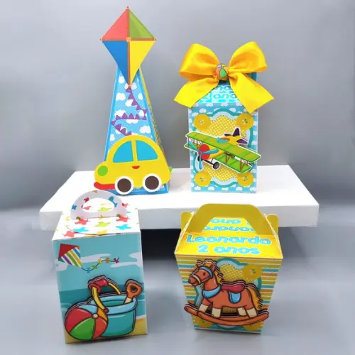 Kit de Caixas Personalizadas 30 Peças - Brinquedos