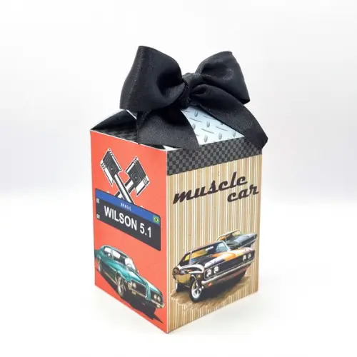 Kit de Caixas Personalizadas 30 Peças - Carros Antigos