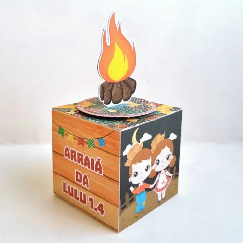Kit de Caixas Personalizadas 30 Peças - Festa Junina Menina