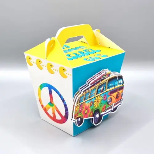 Kit de Caixas Personalizadas 30 Peças - Festa Retrô