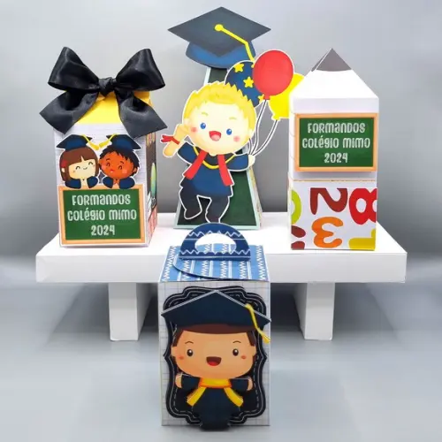 Kit de Caixas Personalizadas 30 Peças - Formatura Abc