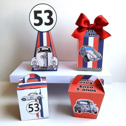 Kit de Caixas Personalizadas 30 Peças - Herbie