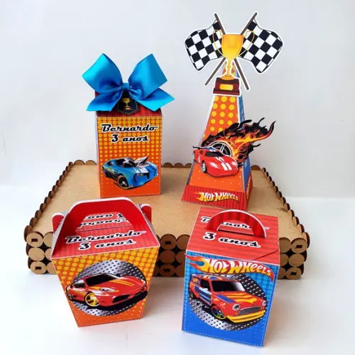 Kit de Caixas Personalizadas 30 Peças - Hot Wheels