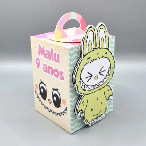 Kit de Caixas Personalizadas 30 Peças - Labubu