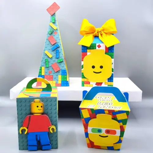 Kit de Caixas Personalizadas 30 Peças - Lego