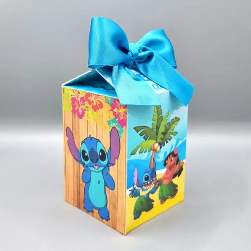 Kit de Caixas Personalizadas 30 Peças - Lilo & Stitch