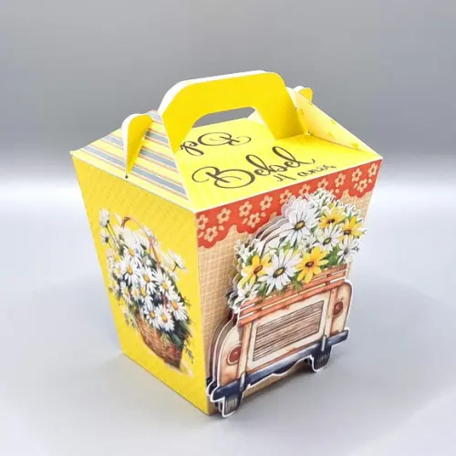 Kit de Caixas Personalizadas 30 Peças - Margaridas