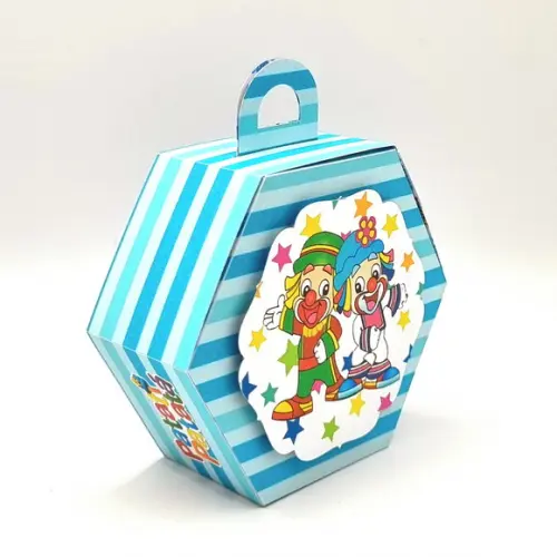 Kit de Caixas Personalizadas 30 Peças - Patati Patata Azul