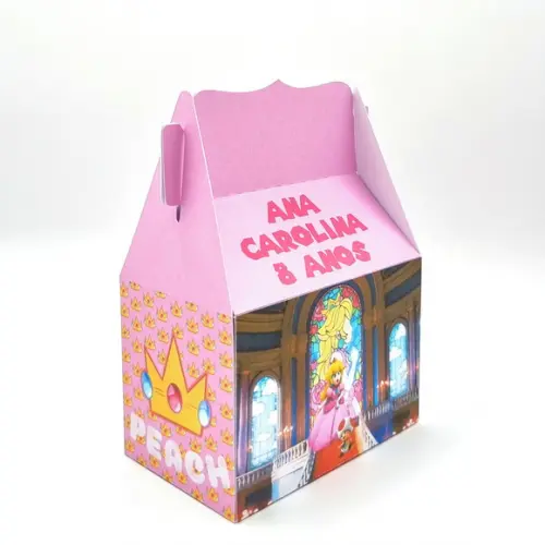 Kit de Caixas Personalizadas 30 Peças - Princesa Peach