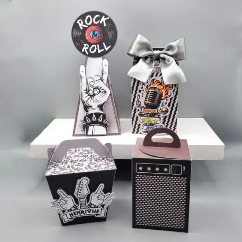 Kit de Caixas Personalizadas 30 Peças - Rock
