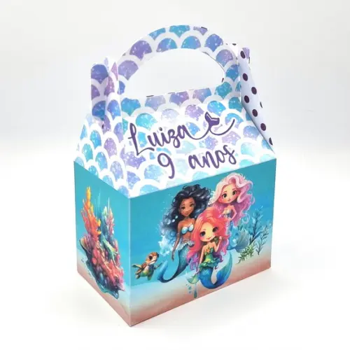 Kit de Caixas Personalizadas 30 Peças - Sereia Realista