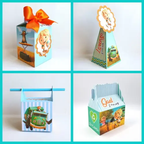 Kit de Caixas Personalizadas 30 Peças - Zé Coleta