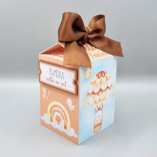 Kit de Caixas Personalizadas 30 Peças Primeira Volta ao Sol