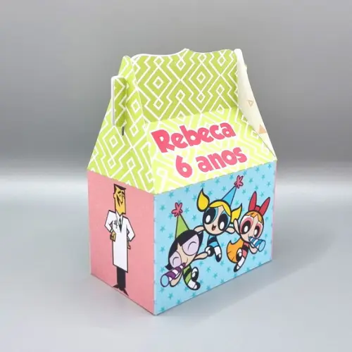Kit de Caixas Personalizadas 50 Pçs - Meninas Superpoderosas
