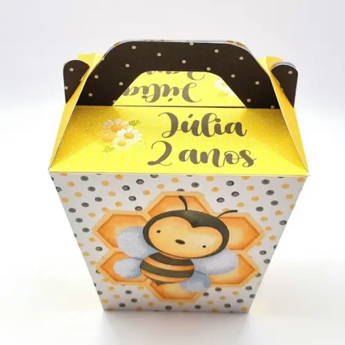 Kit de Caixas Personalizadas 50 Peças - Abelhinha