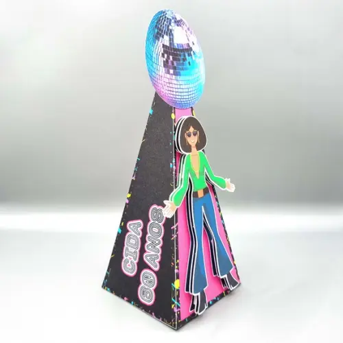 Kit de Caixas Personalizadas 50 Peças - Anos 70 e 80 Mod. 2