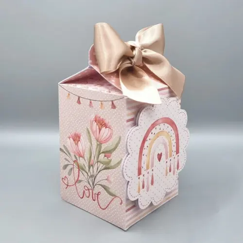 Kit de Caixas Personalizadas 50 Peças - Arco Íris Boho