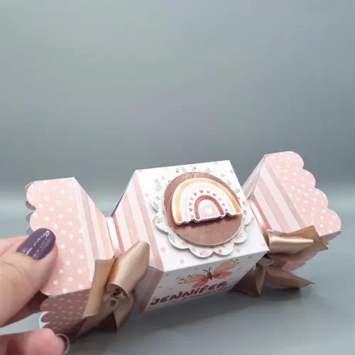 Kit de Caixas Personalizadas 50 Peças - Arco Íris Boho
