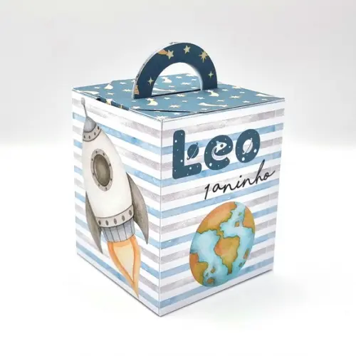 Kit de Caixas Personalizadas 50 Peças - Astronauta