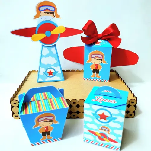 Kit de Caixas Personalizadas 50 Peças - Aviador