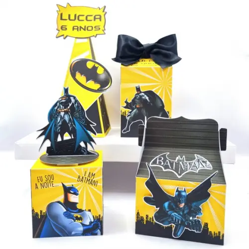 Kit de Caixas Personalizadas 50 Peças - Batman