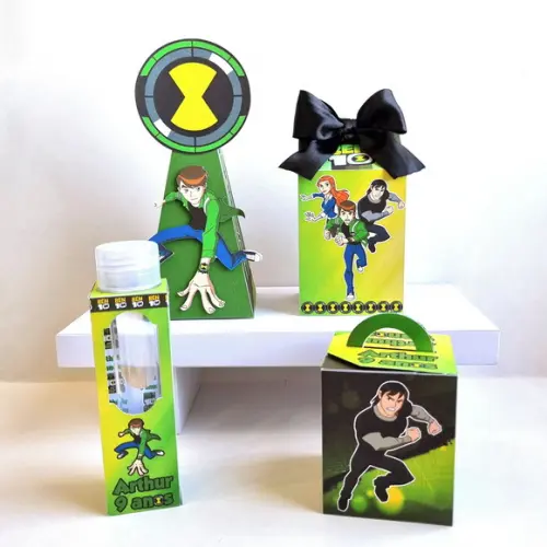 Kit de Caixas Personalizadas 50 Peças - Ben 10
