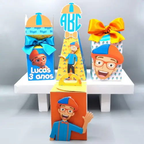Kit de Caixas Personalizadas 50 Peças - Blippi