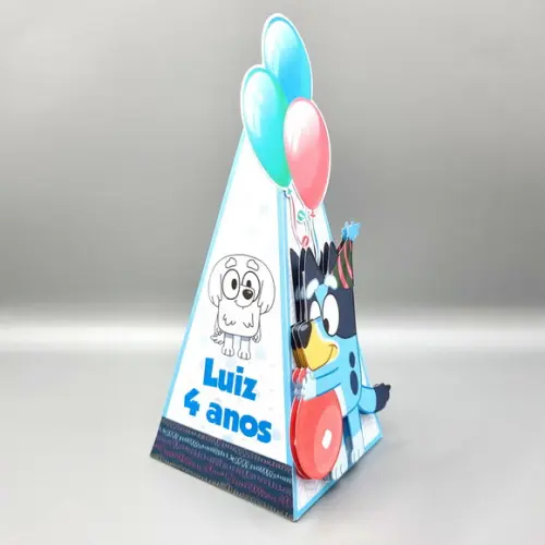 Kit de Caixas Personalizadas 50 Peças - Bluey