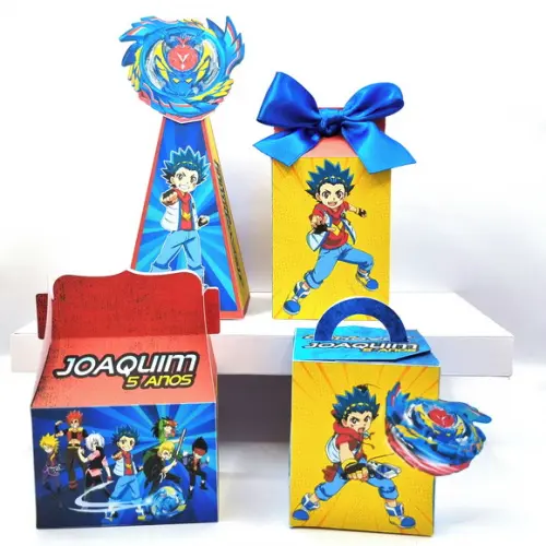 Kit de Caixas Personalizadas 50 Peças - Beyblade