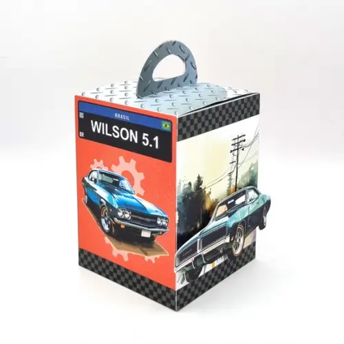Kit de Caixas Personalizadas 50 Peças - Carros Antigos