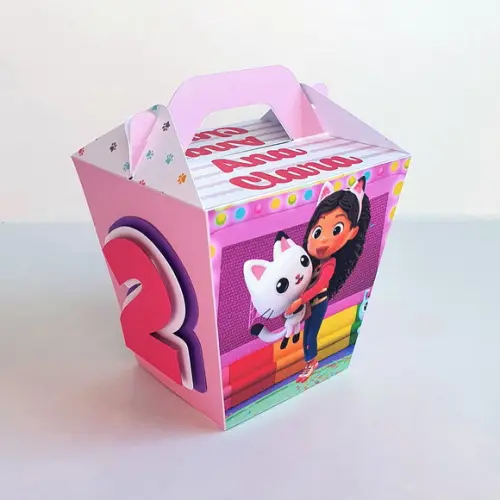 Kit de Caixas Personalizadas 50 Peças - Casa Mágica da Gabby