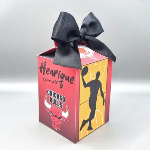 Kit de Caixas Personalizadas 50 Peças - Chicago Bulls