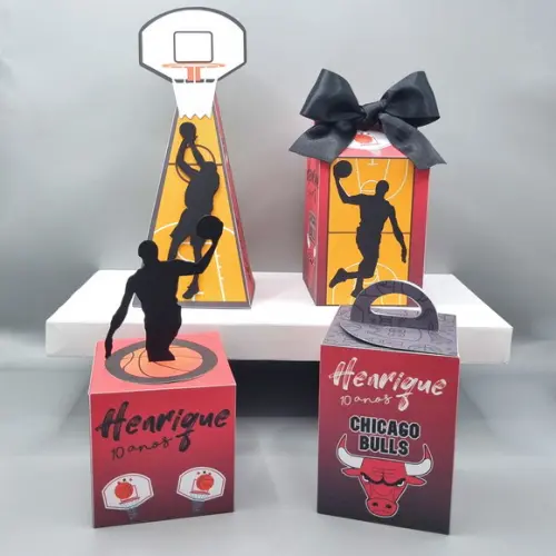 Kit de Caixas Personalizadas 50 Peças - Chicago Bulls