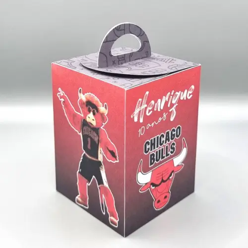 Kit de Caixas Personalizadas 50 Peças - Chicago Bulls