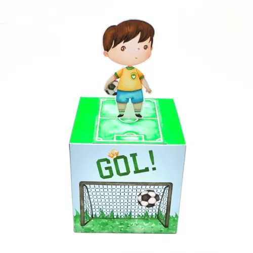 Kit de Caixas Personalizadas 50 Peças - Copa do Mundo