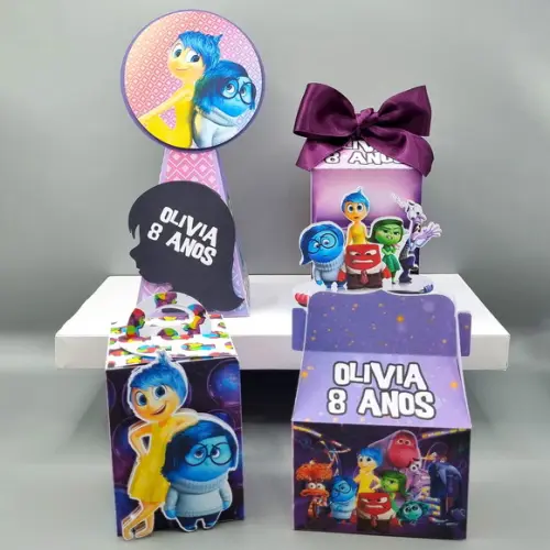 Kit de Caixas Personalizadas 50 Peças - Divertidamente 2