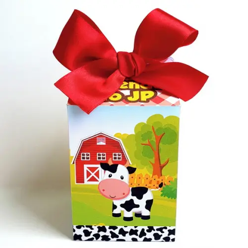 Kit de Caixas Personalizadas 50 Peças - Fazendinha