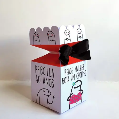 Kit de Caixas Personalizadas 50 Peças - Flork Bentô Florky