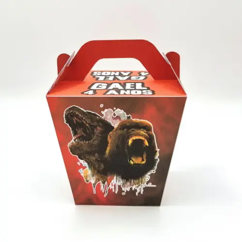 Kit de Caixas Personalizadas 50 Peças - Godzilla