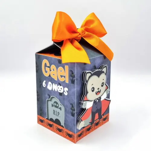 Kit de Caixas Personalizadas 50 Peças - Halloween Cute