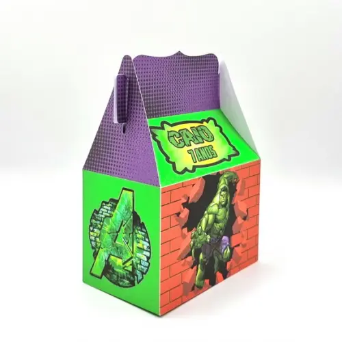 Kit de Caixas Personalizadas 50 Peças - Hulk