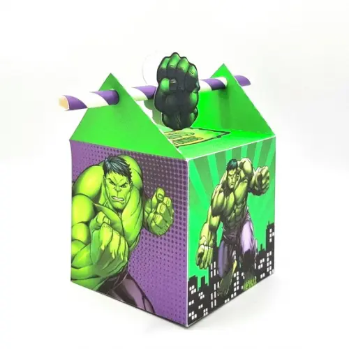 Kit de Caixas Personalizadas 50 Peças - Hulk
