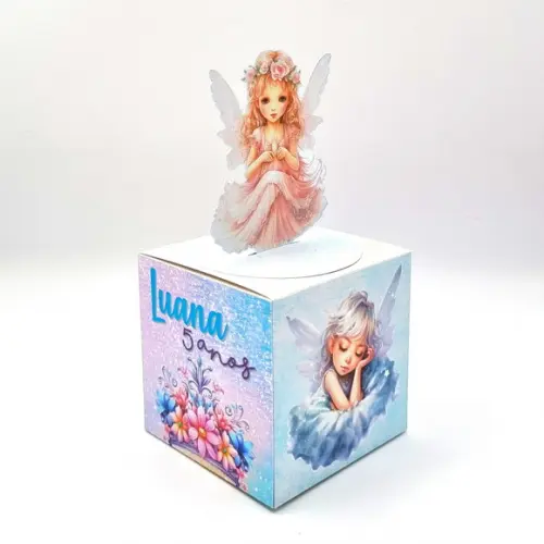 Kit de Caixas Personalizadas 50 Peças - Jardim das Fadas
