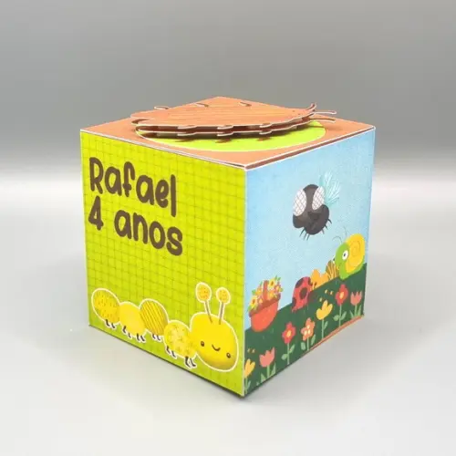 Kit de Caixas Personalizadas 50 Peças - Jardim dos Insetos