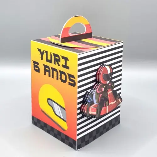Kit de Caixas Personalizadas 50 Peças - Kart Modelo 2