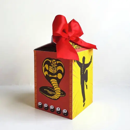 Kit de Caixas Personalizadas 50 Peças - Kung Fu