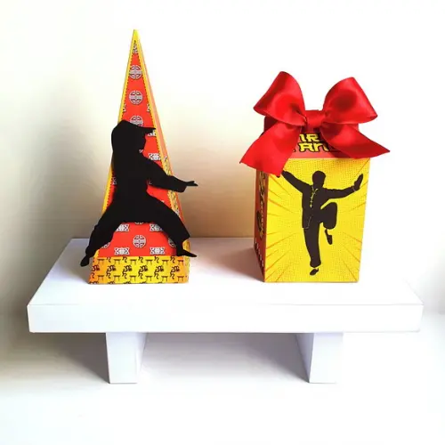 Kit de Caixas Personalizadas 50 Peças - Kung Fu