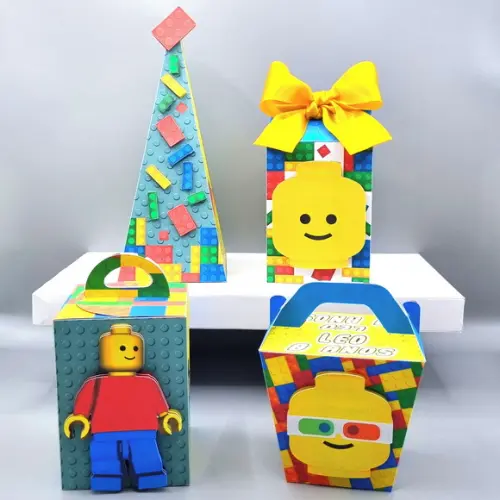 Kit de Caixas Personalizadas 50 Peças - Lego