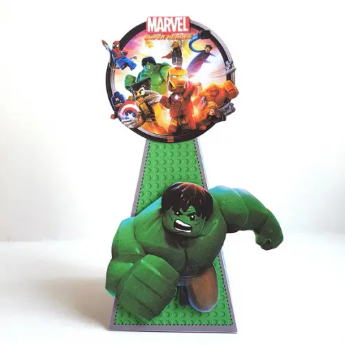 Kit de Caixas Personalizadas 50 Peças - Lego Vingadores
