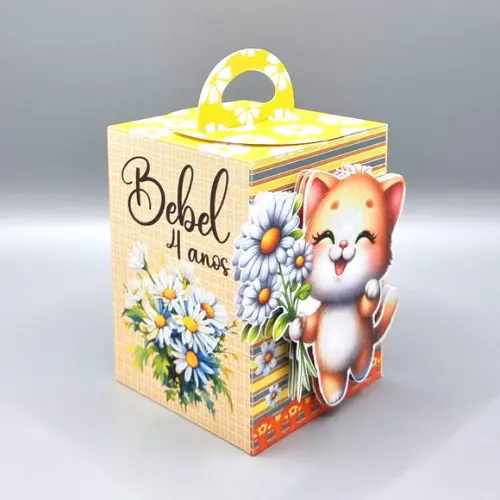 Kit de Caixas Personalizadas 50 Peças - Margaridas